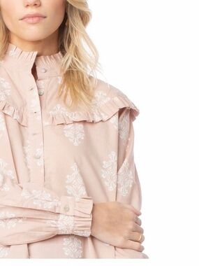 Synergy Organic Clothing Nicolette Floral Block Print Blouse